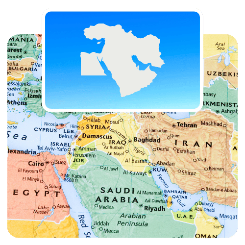 Travel eSIM for Middle East (13 areas)